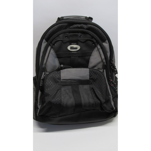 Targus Backpack Laptop Travel School Work Lightweight Black Gray TSB212 - Picture 1 of 12